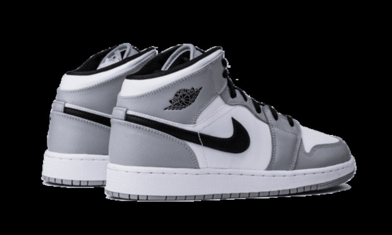 Air Jordan 1 Mid Vaalea Savun Harmaa