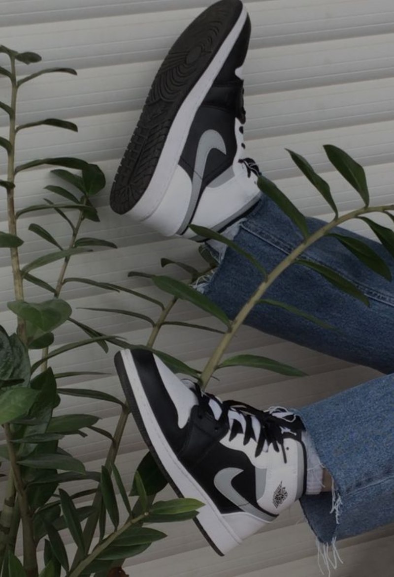 Air Jordan 1 Mid White Shadow