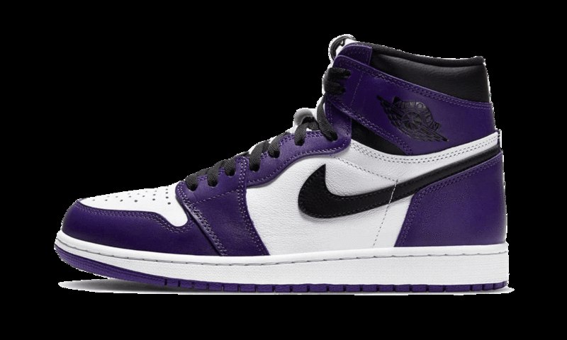 Air Jordan 1 Retro High Og Court Purple Valkoinen