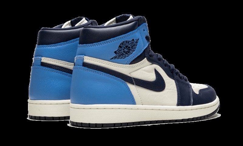 Air Jordan 1 Retro High Og Obsidiaan Unc 2019