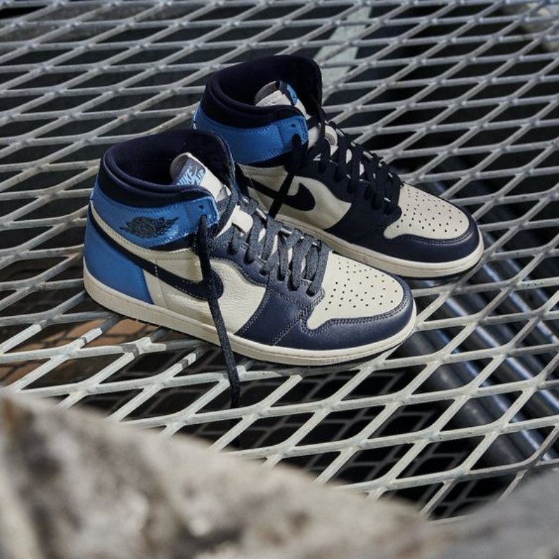 Air Jordan 1 Retro High Og Obsidiaan Unc 2019