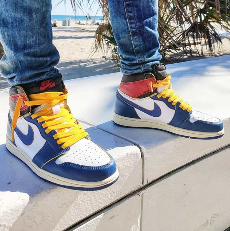 Air Jordan 1 Retro High Union Los Angeles Blue Toe