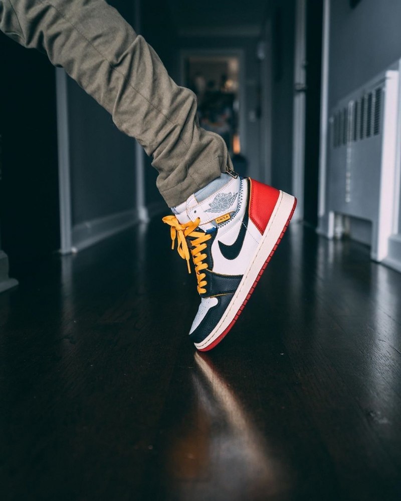 Air Jordan 1 Retro High Union Los Angeles Musta Toe