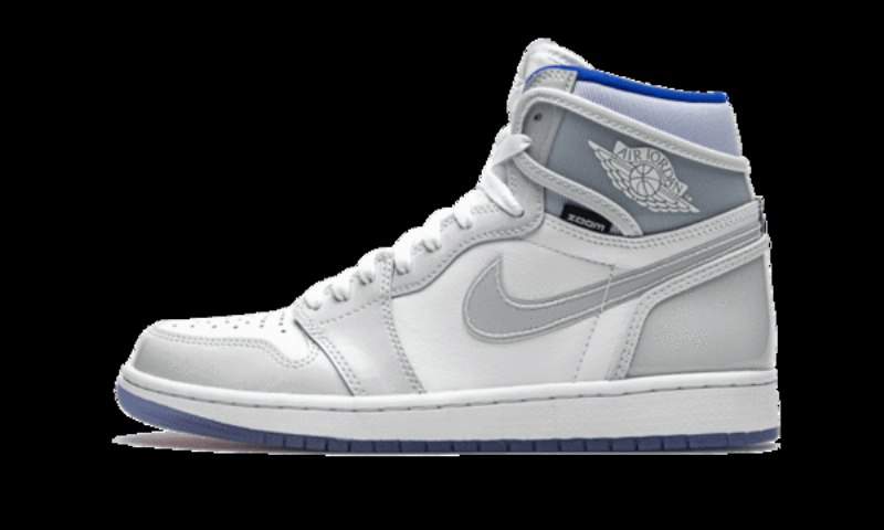 Air Jordan 1 Retro High Zoom Valkoinen Racer Sininen