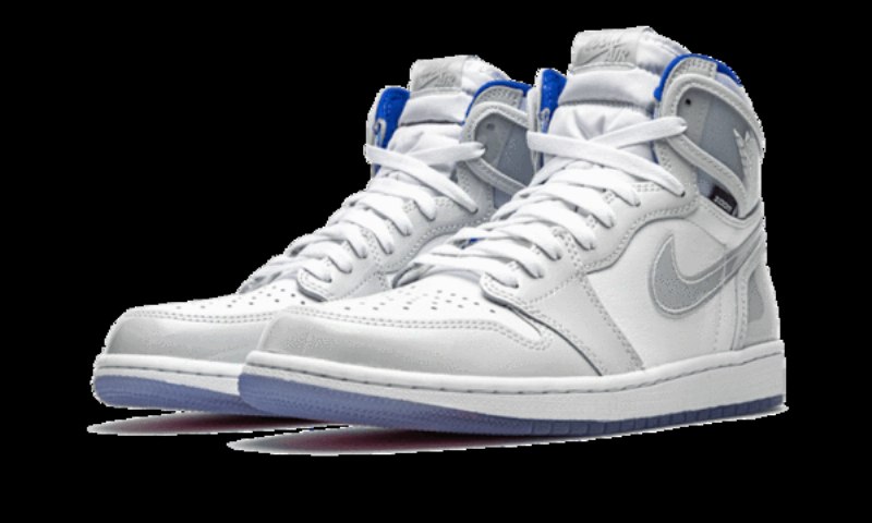 Air Jordan 1 Retro High Zoom Valkoinen Racer Sininen