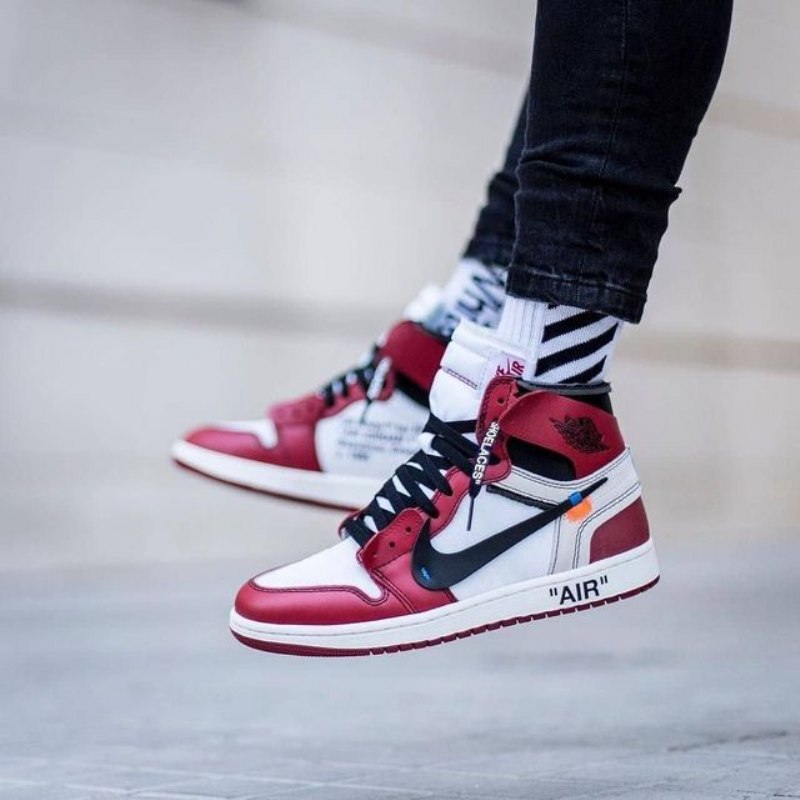 Air Jordan 1 Retro Korkea Lähtövalkoinen Chicago "the Ten"