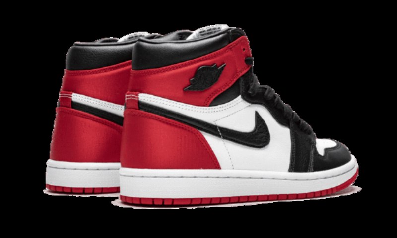 Air Jordan 1 Retro Korkea Satiini Musta Toe