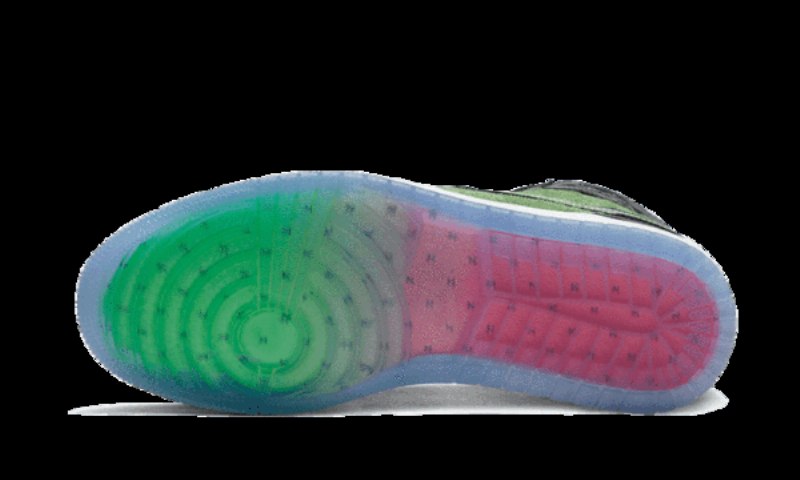 Air Jordan 1 Retro Korkea Zoom Musta Vihreä