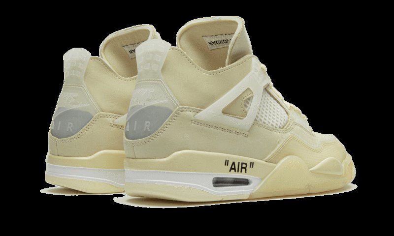 Air Jordan 4 Retro On-valkoinen Purje