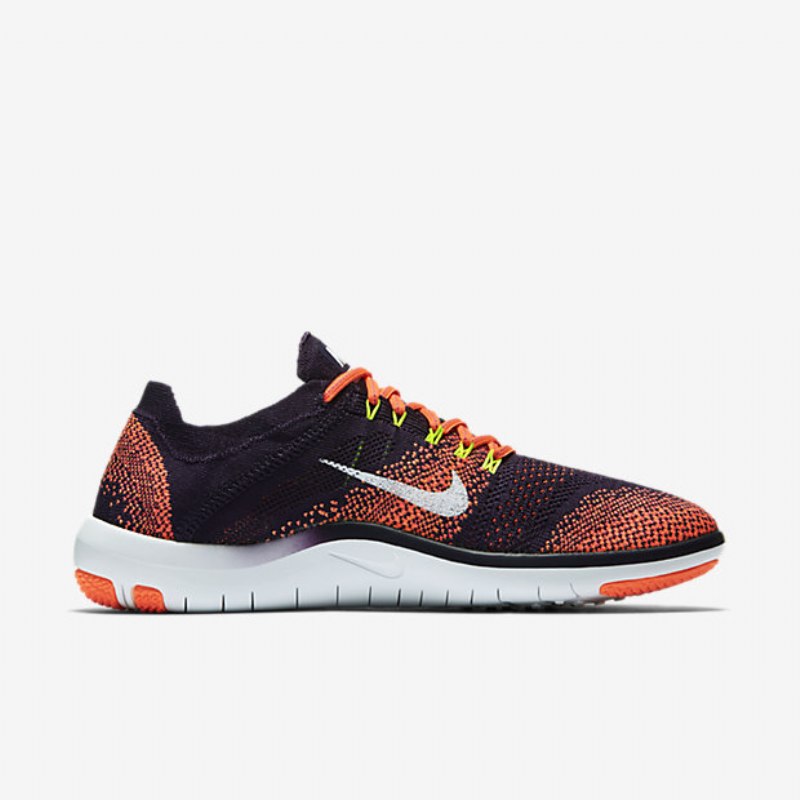 Harjoituskengät Nike Free Focus Flyknit 2 Naiset Iso Purppura Kirkas Mango Volt White