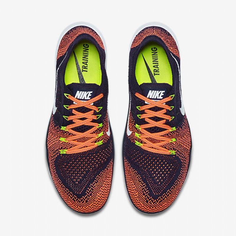 Harjoituskengät Nike Free Focus Flyknit 2 Naiset Iso Purppura Kirkas Mango Volt White
