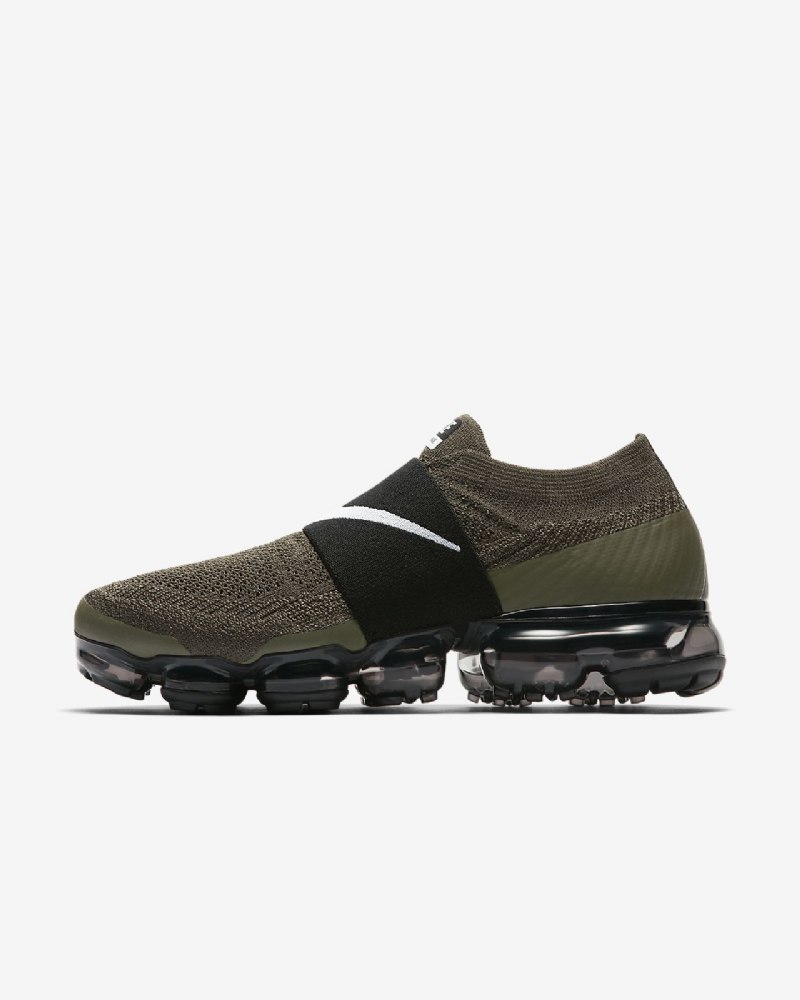 Juokseva Nike Air Moc Vapormax Flyknit Naisten Khaki Cargo Black White