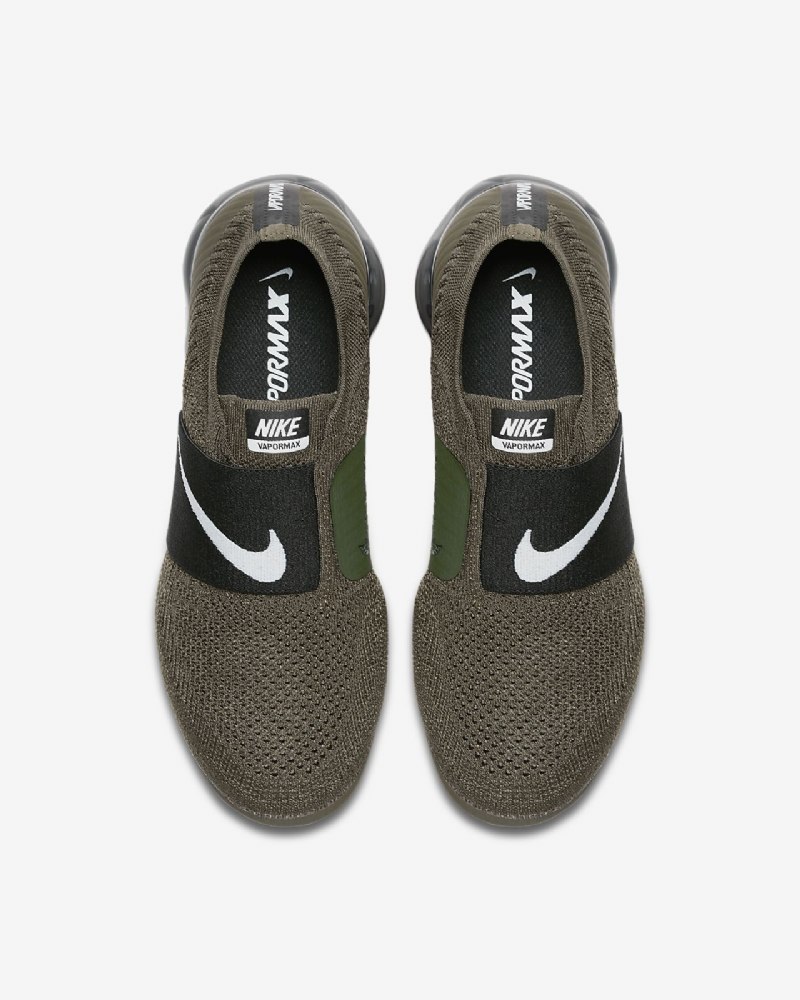 Juokseva Nike Air Moc Vapormax Flyknit Naisten Khaki Cargo Black White