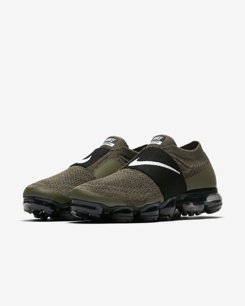 Juokseva Nike Air Moc Vapormax Flyknit Naisten Khaki Cargo Black White