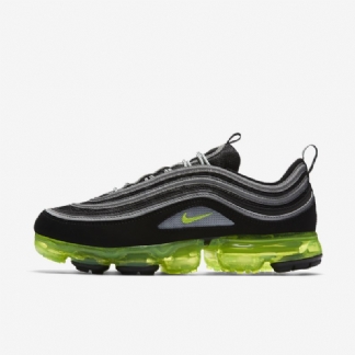 Juokseva Nike Air Vapormax 97 Miesten Musta Metallinen Hopea Valkoinen Volt