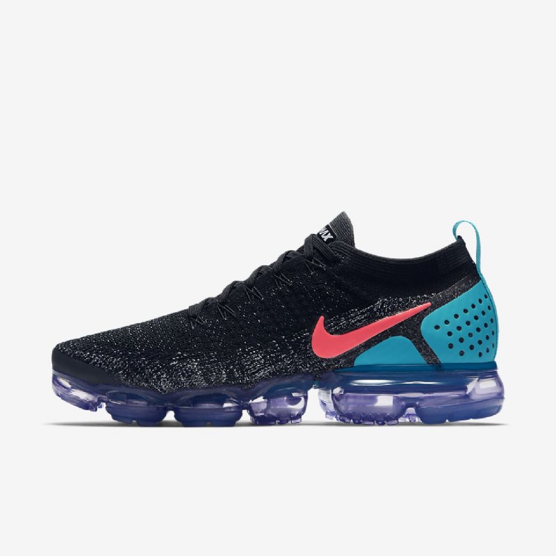 Juokseva Nike Air Vapormax Flyknit 2 Miesten Black White Cactus Pölyinen Kuuma Booli