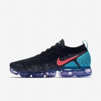 Juokseva Nike Air Vapormax Flyknit 2 Miesten Black White Cactus Pölyinen Kuuma Booli