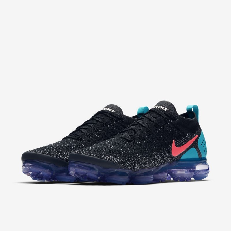 Juokseva Nike Air Vapormax Flyknit 2 Miesten Black White Cactus Pölyinen Kuuma Booli