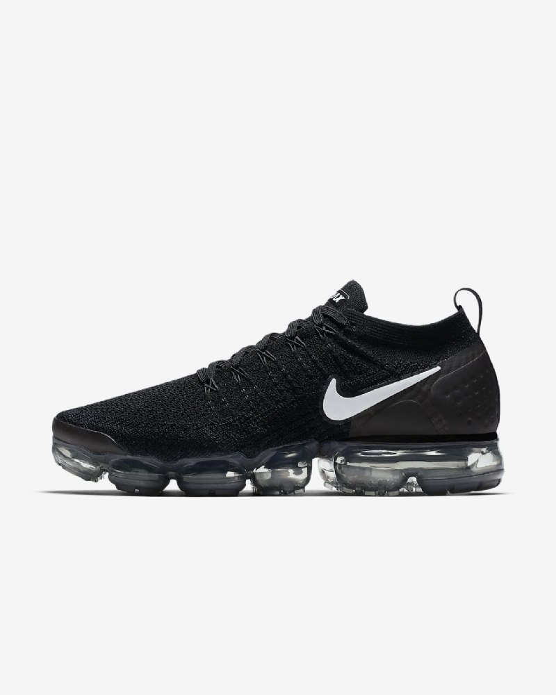 Juokseva Nike Air Vapormax Flyknit 2 Miesten Musta Tummanharmaa Metallinen Hopea Valkoinen