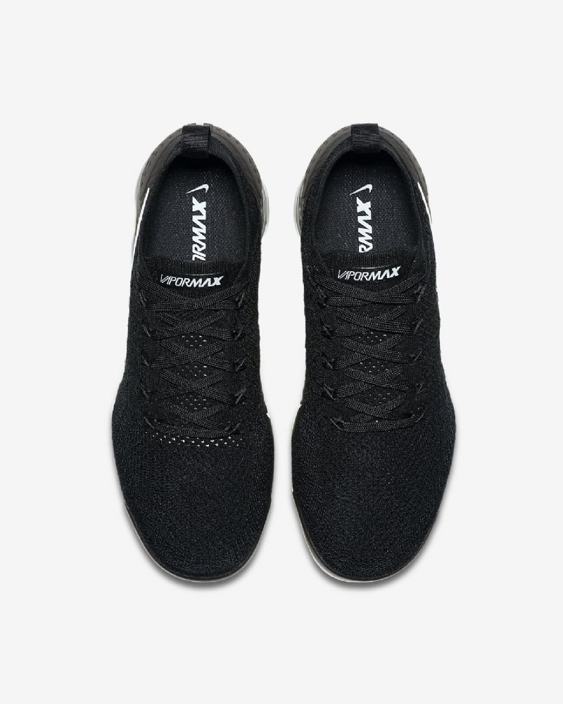 Juokseva Nike Air Vapormax Flyknit 2 Miesten Musta Tummanharmaa Metallinen Hopea Valkoinen