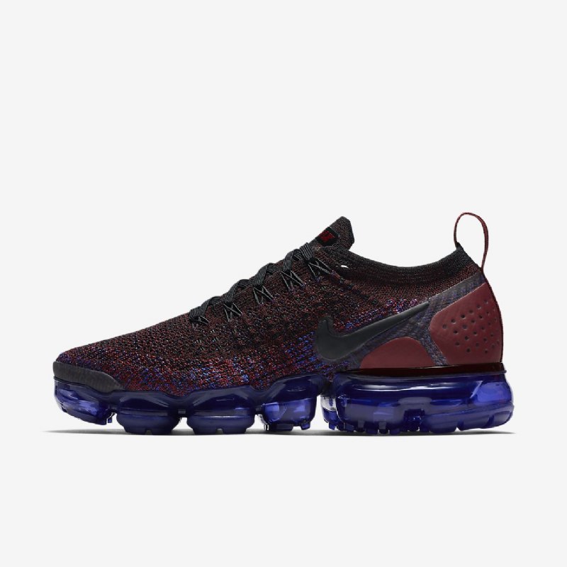 Juokseva Nike Air Vapormax Flyknit 2 Naisten Musta Punainen Team Sininen Juoksija Valkoinen