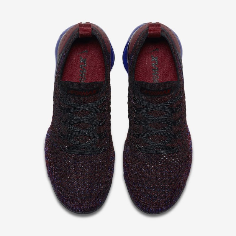Juokseva Nike Air Vapormax Flyknit 2 Naisten Musta Punainen Team Sininen Juoksija Valkoinen