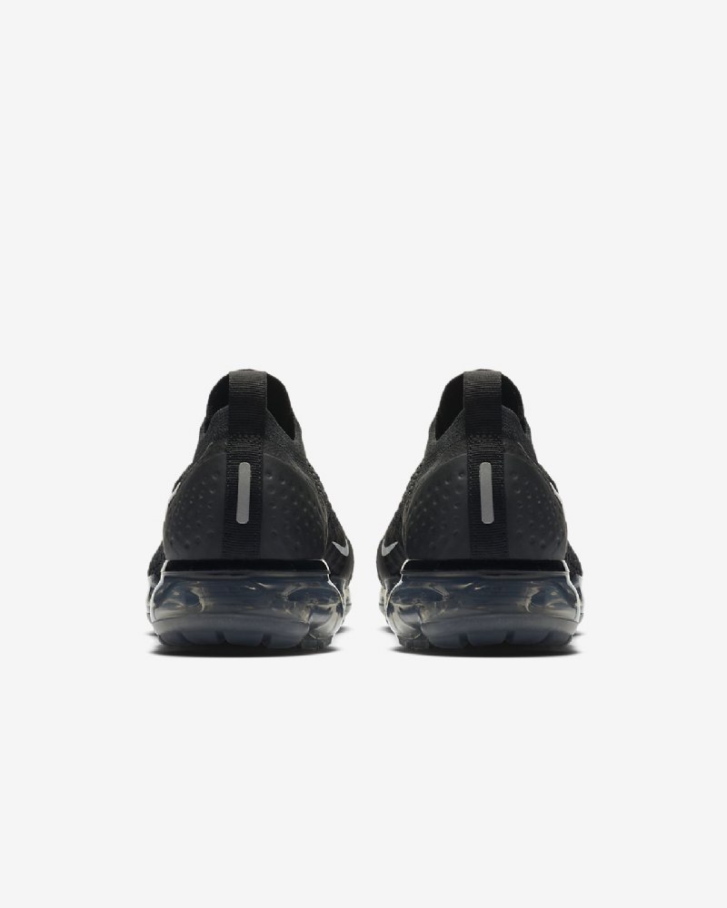 Juokseva Nike Air Vapormax Flyknit 2 Naisten Musta Tummanharmaa Metallinen Hopea Valkoinen
