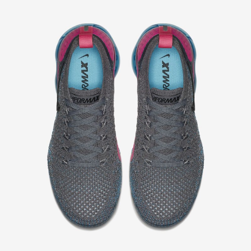 Juokseva Nike Air Vapormax Flyknit 2 Naisten Savupistooli Sininen Orbit Explosion Vaaleanpunainen Musta