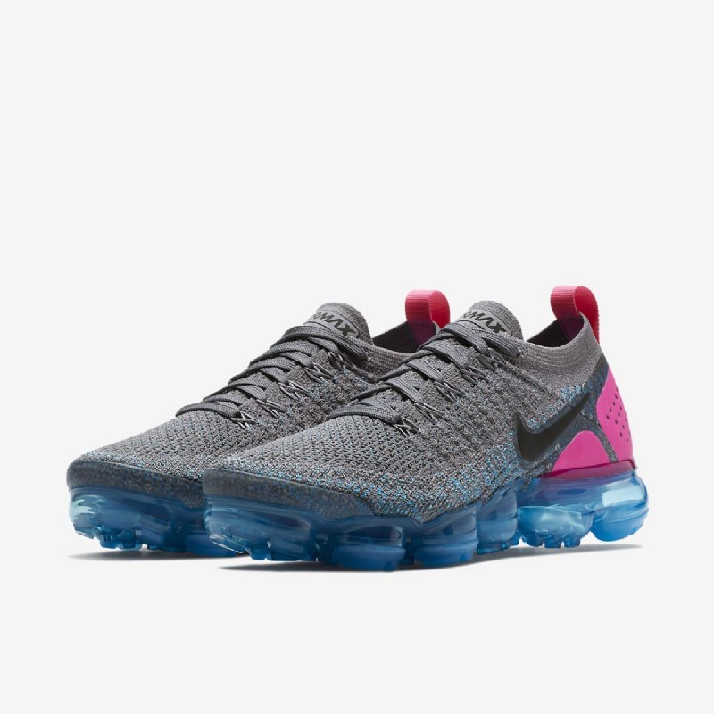 Juokseva Nike Air Vapormax Flyknit 2 Naisten Savupistooli Sininen Orbit Explosion Vaaleanpunainen Musta