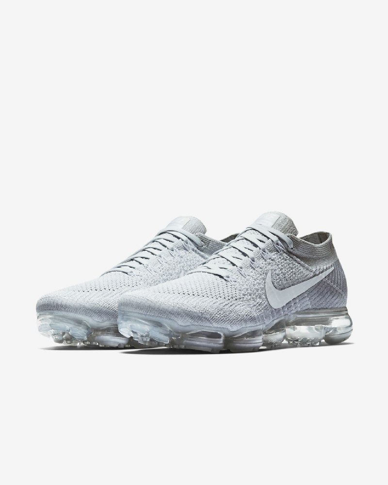 Juokseva Nike Air Vapormax Flyknit Miesten Pure Platinum Wolf Grey White
