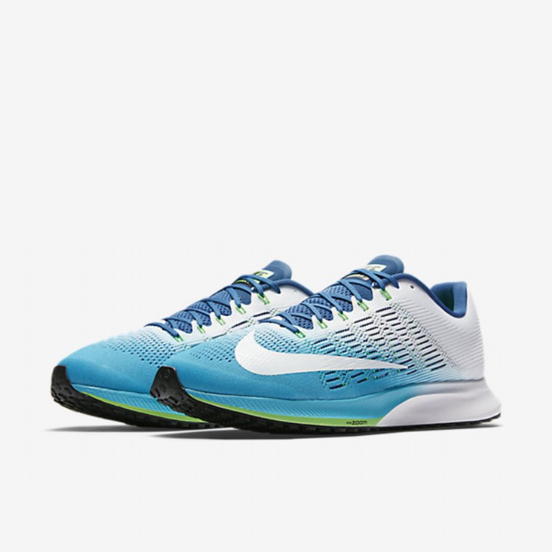 Juokseva Nike Air Zoom Elite Miesten 9 Sininen Kloori Teollisuuden Vihreä Rage White