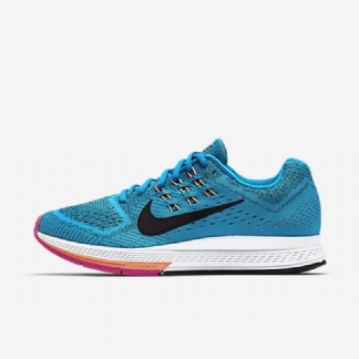 Juokseva Nike Air Zoom Structure 18 Naisten Blue Lagoon Pink Pud Glow Sunset Black