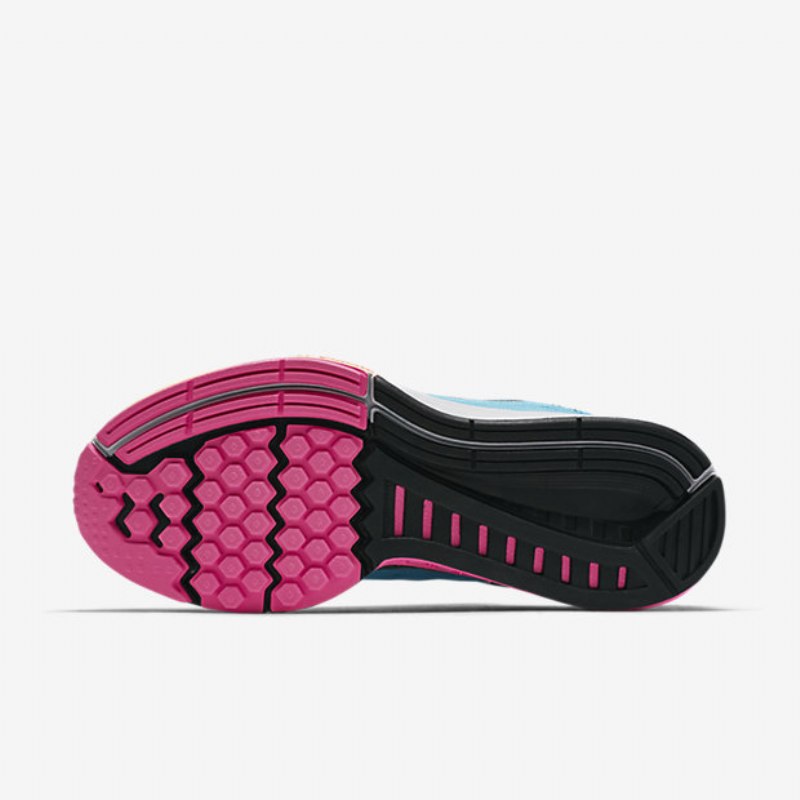 Juokseva Nike Air Zoom Structure 18 Naisten Blue Lagoon Pink Pud Glow Sunset Black