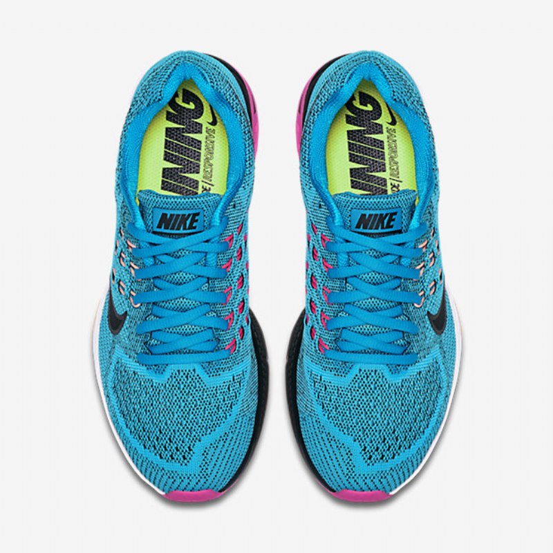Juokseva Nike Air Zoom Structure 18 Naisten Blue Lagoon Pink Pud Glow Sunset Black