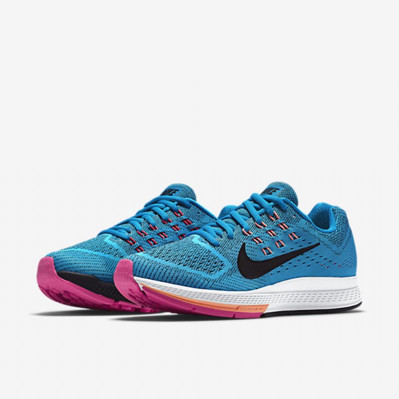 Juokseva Nike Air Zoom Structure 18 Naisten Blue Lagoon Pink Pud Glow Sunset Black