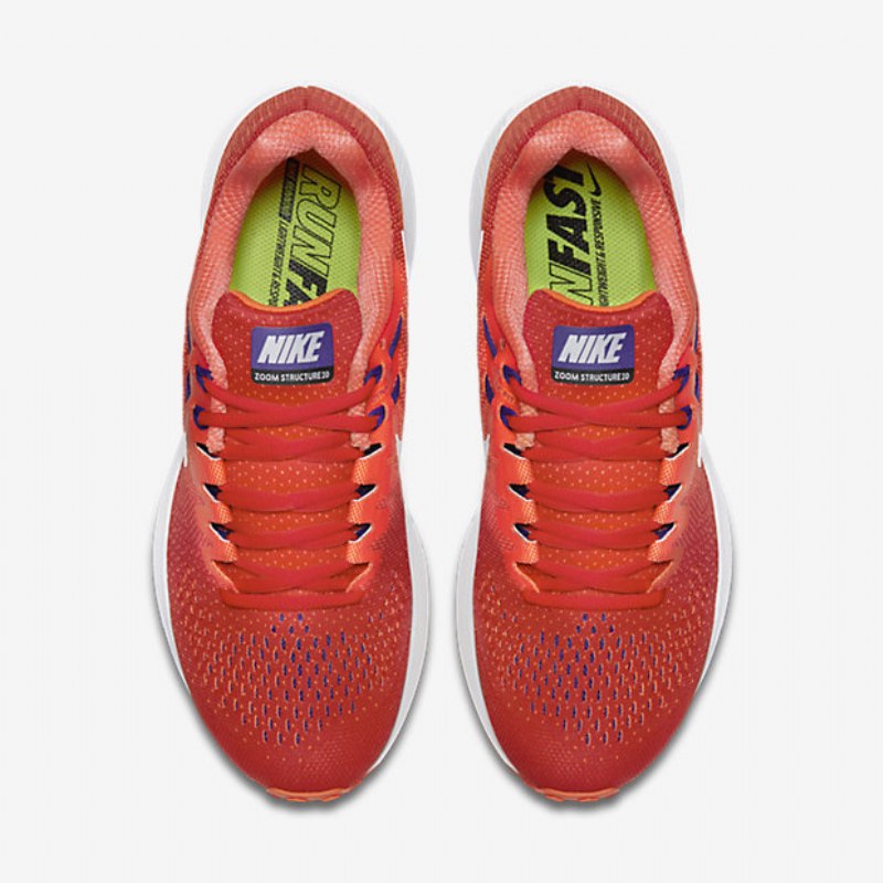 Juokseva Nike Air Zoom Structure 20 Miesten Black College Total Crimson Concord White
