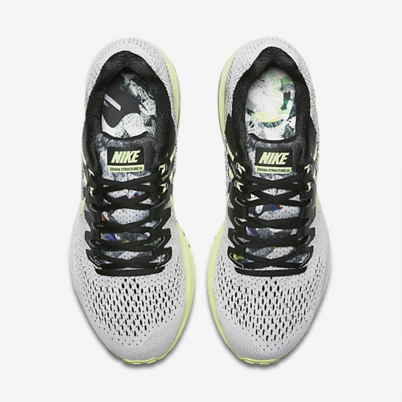 Juokseva Nike Air Zoom Structure 20 Miesten Black Solstice Green Legion Just Volt