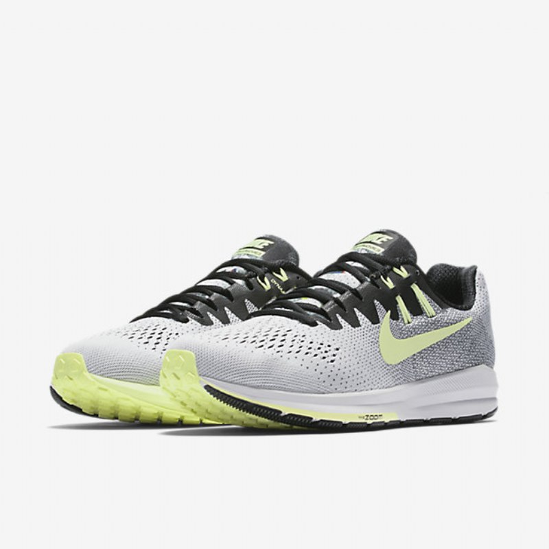 Juokseva Nike Air Zoom Structure 20 Miesten Black Solstice Green Legion Just Volt