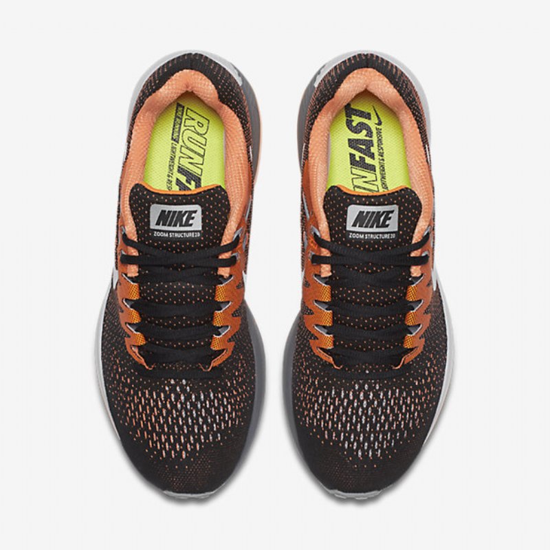 Juokseva Nike Air Zoom Structure 20 Miesten Black Total Oranssi Harmaa Wolf White