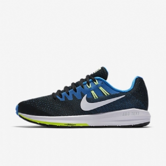 Juokseva Nike Air Zoom Structure 20 Miesten Musta Sininen Valokuva Vihreä Phantom White
