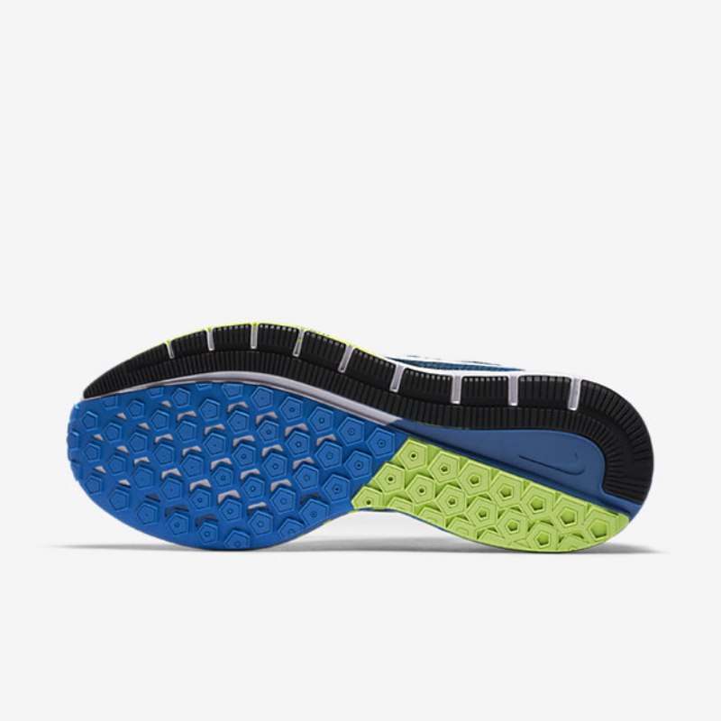 Juokseva Nike Air Zoom Structure 20 Miesten Musta Sininen Valokuva Vihreä Phantom White