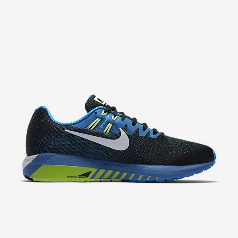Juokseva Nike Air Zoom Structure 20 Miesten Musta Sininen Valokuva Vihreä Phantom White