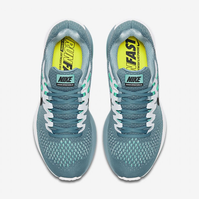 Juokseva Nike Air Zoom Structure 20 Naisten Sininen Savustettu Valkoinen Hyper Turquoise Musta