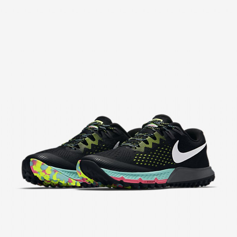 Juokseva Nike Air Zoom Terra Kiger 4 Naisten Black Volt Hyper Turquoise White