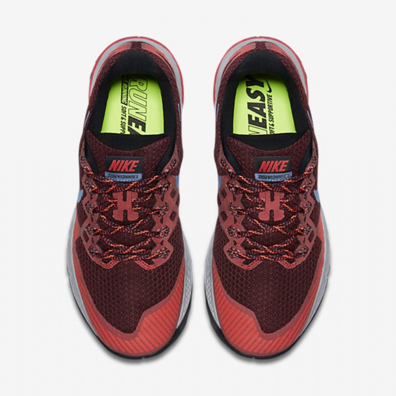 Juokseva Nike Air Zoom Wildhorse 3 Miesten Bordeaux Night Ember Glow Black Ocean Sumu
