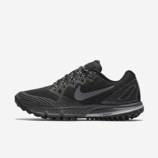 Juokseva Nike Air Zoom Wildhorse 3 Naiset Musta Harmaa Wolf Kylmäharmaa Tummanharmaa