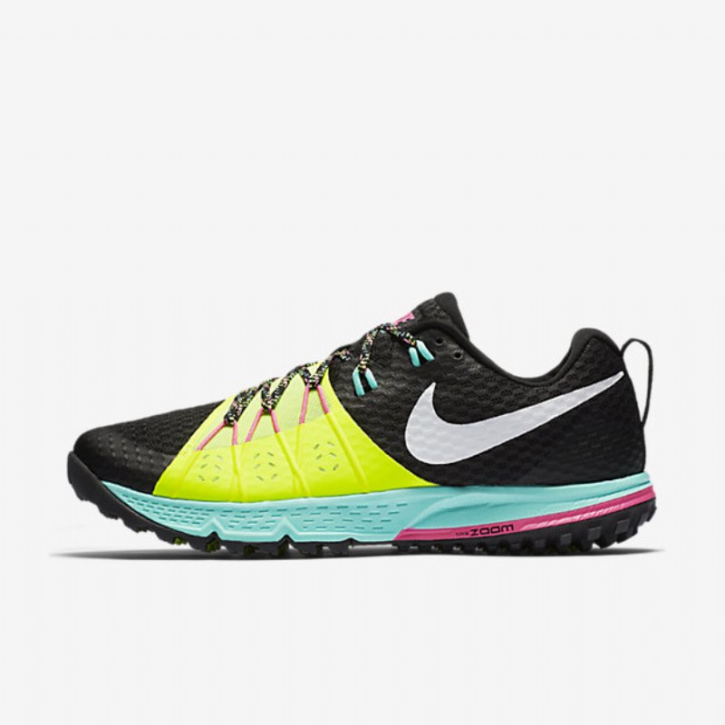 Juokseva Nike Air Zoom Wildhorse 4 Miesten Musta Volt Hyper Turquoise White