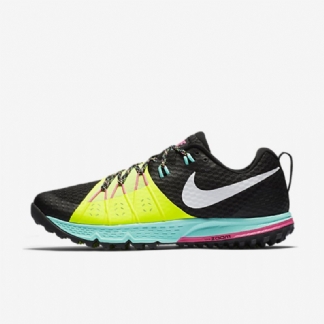 Juokseva Nike Air Zoom Wildhorse 4 Miesten Musta Volt Hyper Turquoise White