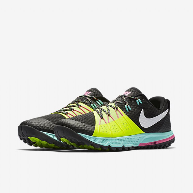 Juokseva Nike Air Zoom Wildhorse 4 Miesten Musta Volt Hyper Turquoise White