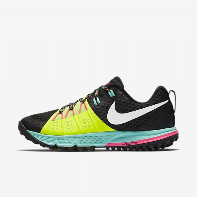 Juokseva Nike Air Zoom Wildhorse 4 Naisten Black Volt Hyper Turquoise White